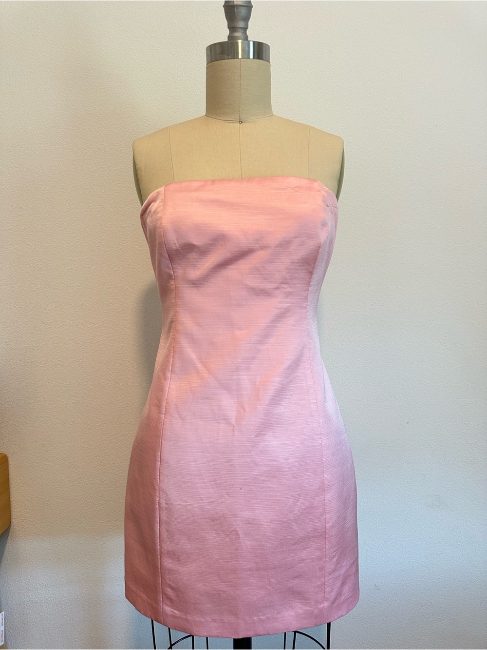 Strapless Pink Mini Dress